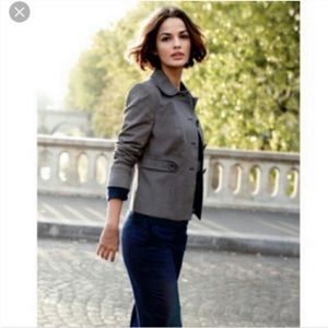 Boden Deauville Retro Blazer Jacket Grey Size 6
